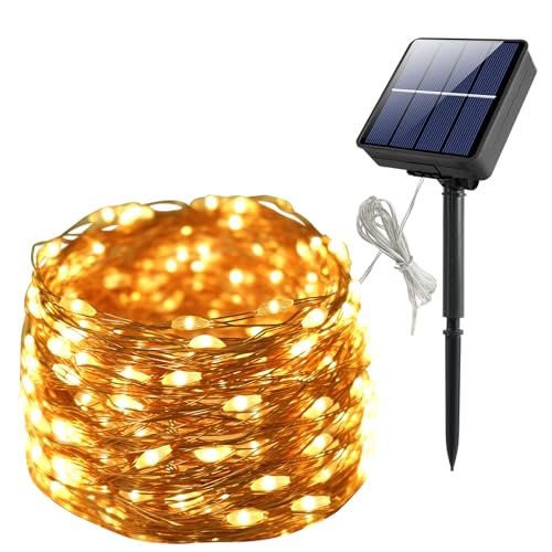 Seefly 26M Luces solares led exterior jardin, 240LED guirnalda luces exterior, 8 Modos IP65 guirnalda luces exterior solar, Cadena de...