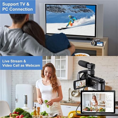 Caméscope 4K pour réussir vos vlogs sur YouTube sans réglage complexe