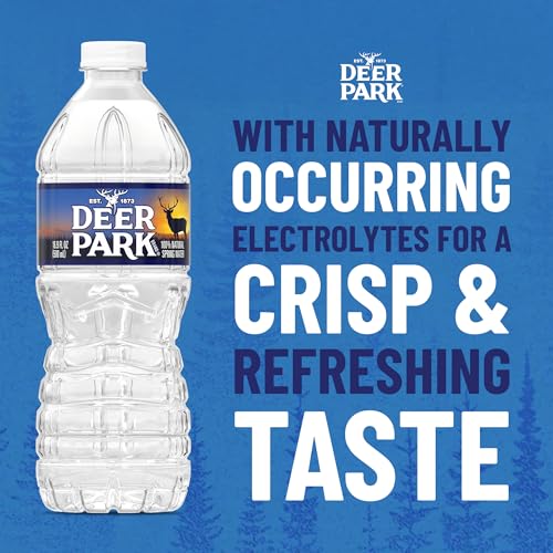 Deer Park Spring Water, 24 Pack – Crisp Refreshing Taste – 16.9 Fl Oz