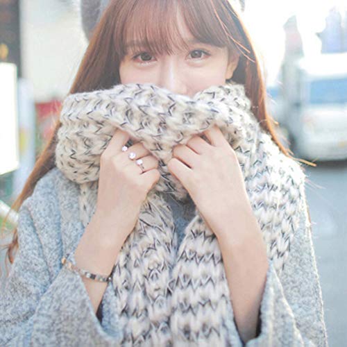 KESYOO Warm Scarf Long Scarf Plaid Scarf Cashmere Feeling Scarf Kids Scarf Women Knitted Scarf Shawl Outfit Soft Big Wool Thick Winter Scarf Scarfs Kraft Men's Lightweight3