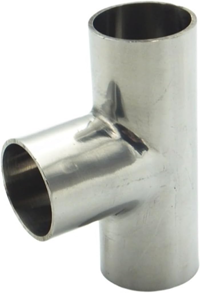 16mm 19mm 22mm 25mm 32mm 34mm 38mm42mm 45mm 51mm 57mm 63mm 76mm 89mm 102mm OD 304 Stainless Steel Weld Tee Pipe Fitting(89mm)