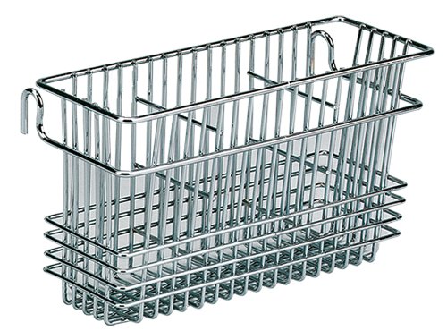 Utensil Drying Rack, 3 Compartments, Chrome