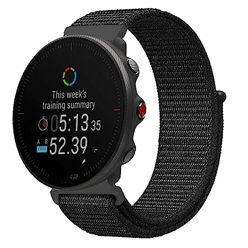 ZUREGO Nylon Solo Loop Armband für Polar Vantage M2/Vantage M/Grit X/Grit X Pro, Nylon Armbänder Uhrenarmband Sport Ersatzband Kompatibel mit Polar Vantage M2/Vantage M/Grit X/Grit X Pro Armband (12)