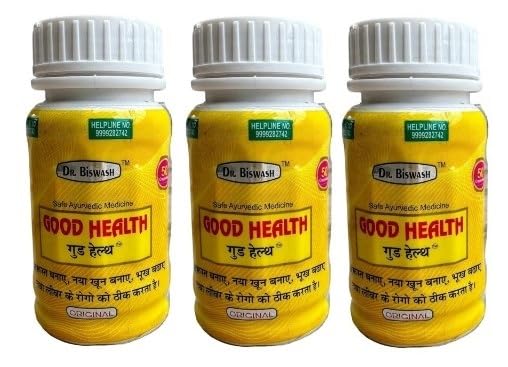 Dr Biswash Good Health Capsule | 50 Tablets | (Pack of 3) for Weight gainer mass gainer for boys girls (B0CQVDJW1R) Amazon Price History, Amazon Price Tracker