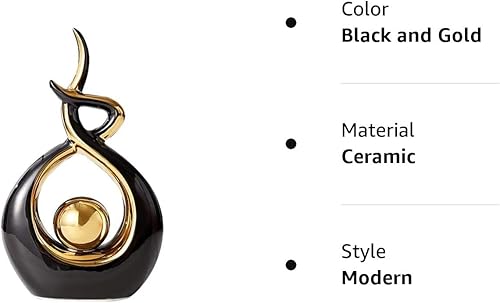 Miniatura 7 de Norrclp - Decoración para el hogar arte abstracto moderno estatua de cerámica decoraciones de centro de mesa para el comedor la sala de estar y la