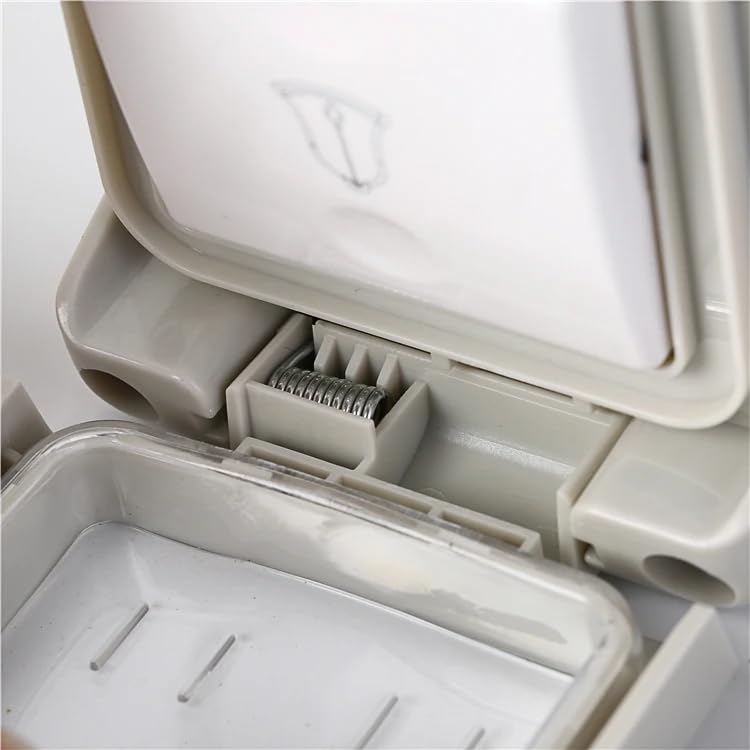 bosig® Water Proof Plastic Box with Bell Switch and Socket gaurd Use in roof top Wall Mount Three Phase IP55 Bell Switch Outdoor Bell Switch | electrical bell switch | Bell switch for home 4