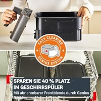 Tefal Easy Fry Crispy Stack Doppelkammer-Heißluftfritteuse, 6 Programme + manueller Modus, bis zu 40% platzsparender, EvenFry, abnehmbare Front, Garkorb spülmaschinenfest, Dunkelgrau, EY756HG0 – Ansicht 6