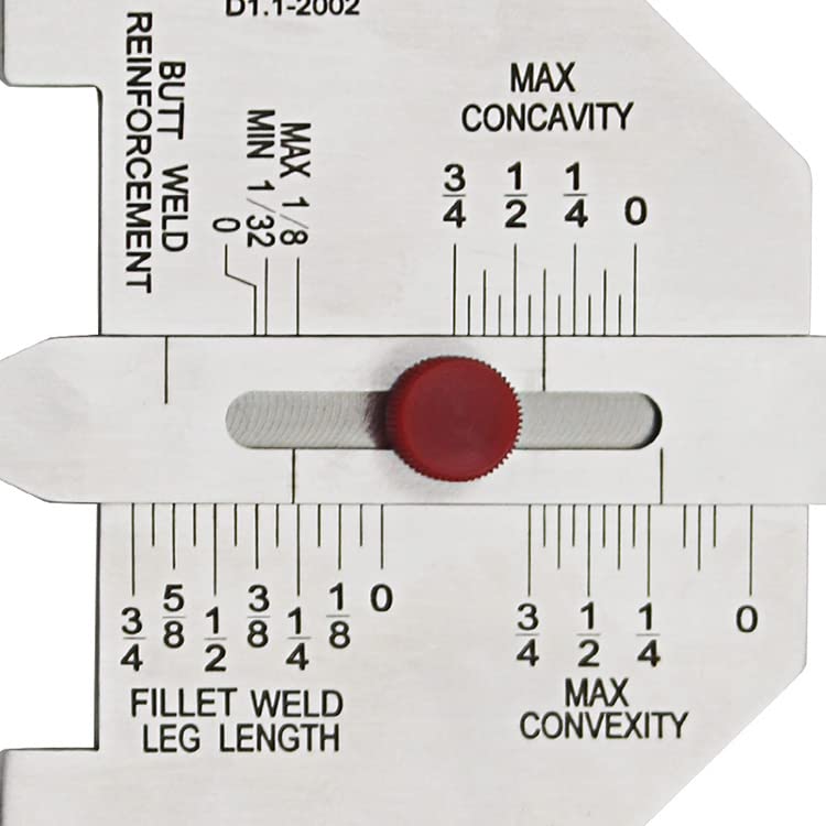 SagaSave Weld Size Weld Gauge 3.14 * 2.99 inch, for Accurate Calibration of Butt Fillet Type Welds Checks, Undercut Crown Height Porosity Pits, Reinforcement The Throat of Fillet