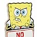SpongeBob SquarePants No Weenies Allowed Wood Wall Decor - Fun SpongeBob Sign for Game Room or Man Cave