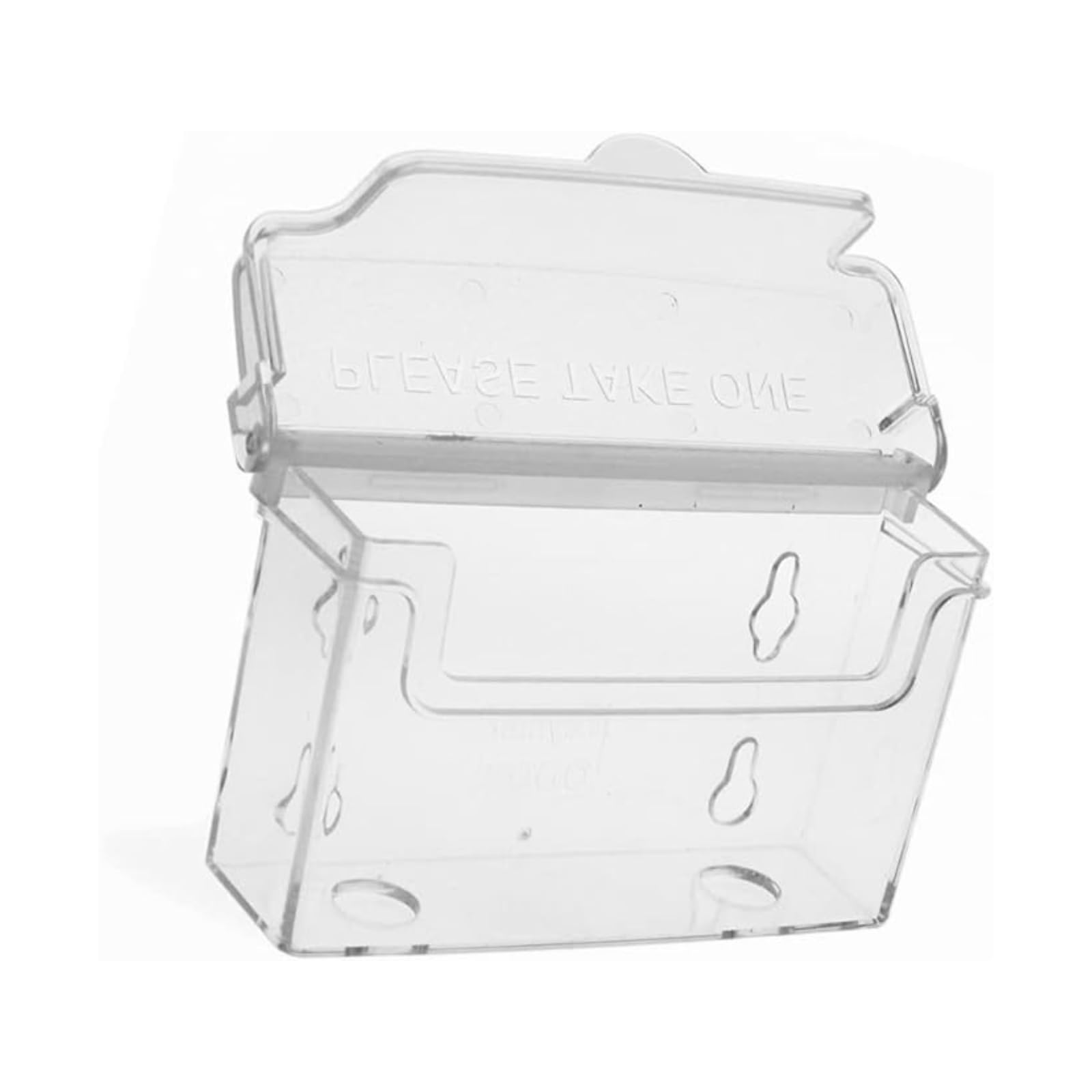 CompleteShopfittings 1 Pocket Outdoor Business Card Holder Clear Business Card Stands Acrylic Card Display Desk Stand Holder for Businessman, Home & Office Use (OD95)