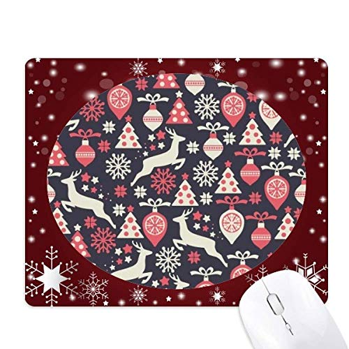 Tapis de souris esprit de noël avec sapin et flocon pour une ambiance douce