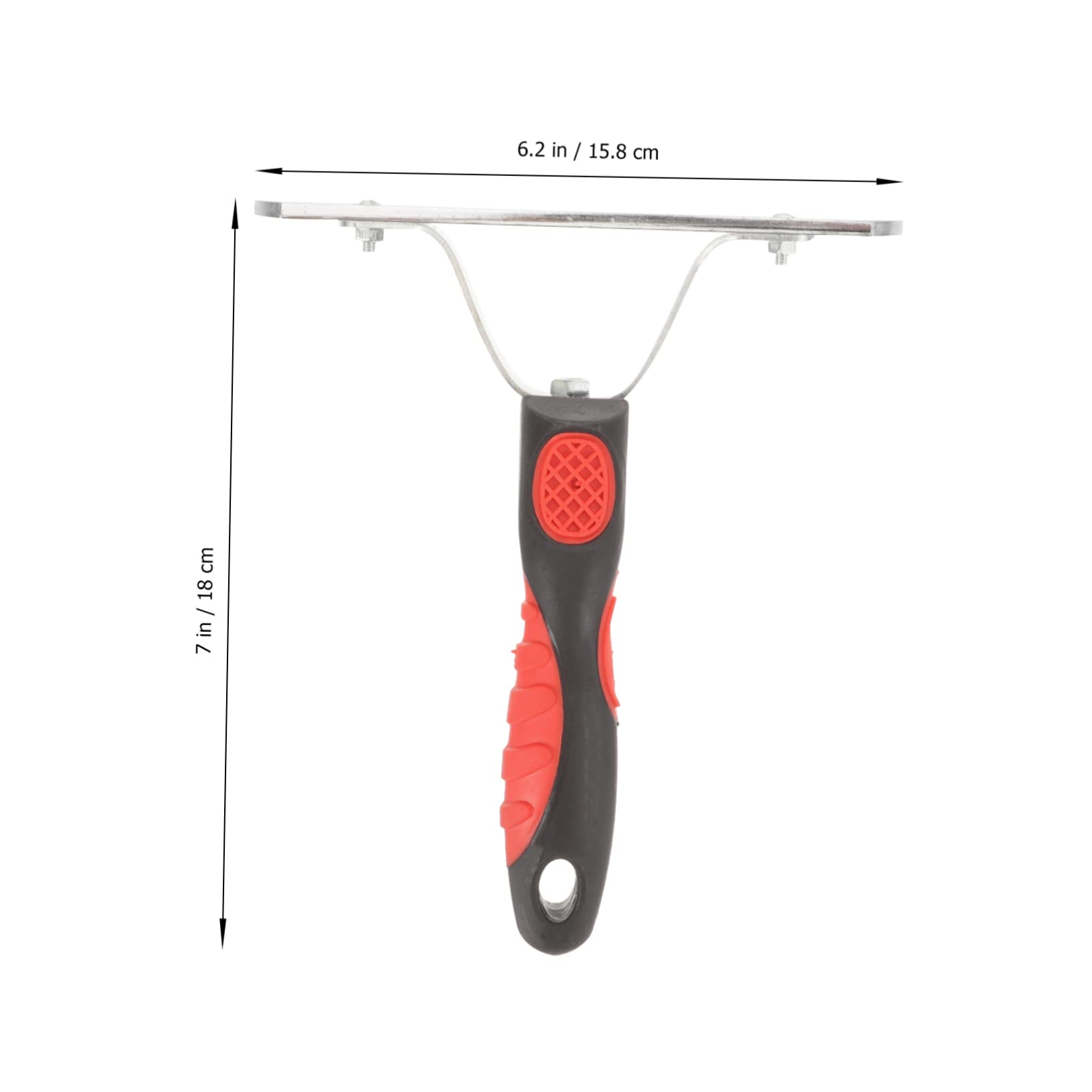 CIYODO Horse Hair Grooming Comb Durable Cleaning Brush for Horses Pets Livestock Horse Grooming Tool for Removing Loose Hair Dirt with Handle