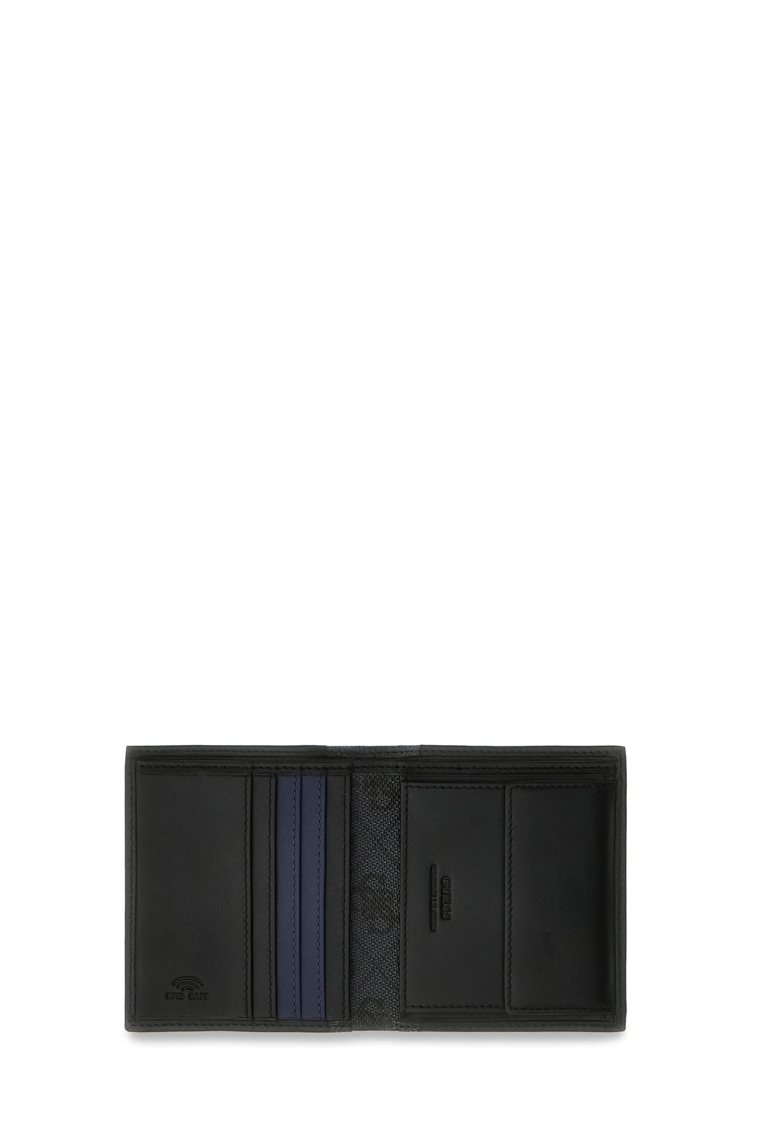 Guess Herren Bifold Geldbörse Sydney Bifold S Schwarz