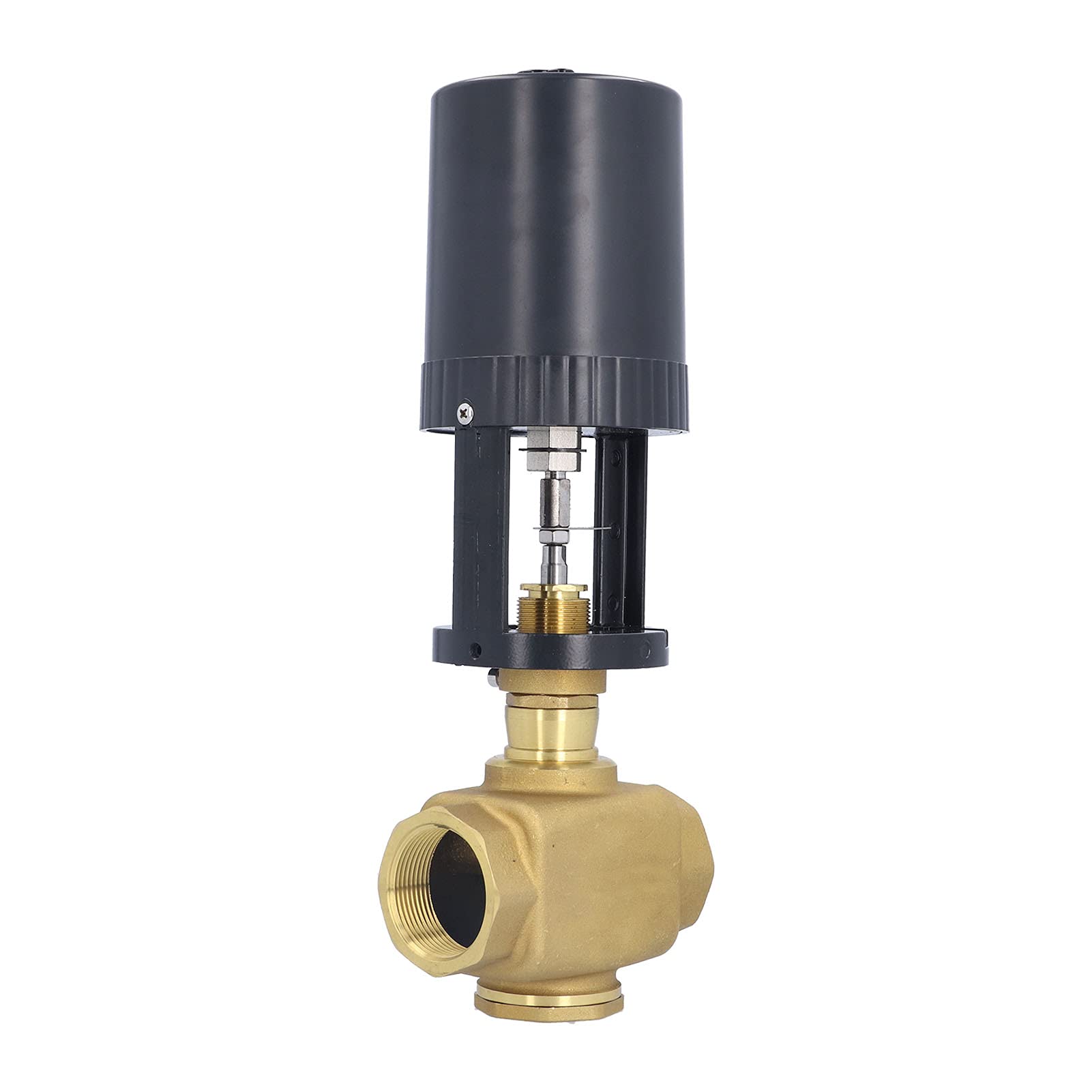 Valvola motorizzata elettrica Ottone BSP Valvola di controllo a 2 vie AC 24V Valvola di regolazione industriale per alimentazione Metallurgia chimica di petrolio (TN40)