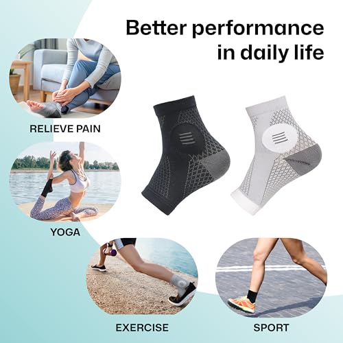 Image of 3 Pairs Neuropathy Socks for Women & Men, Toeless Compression Socks