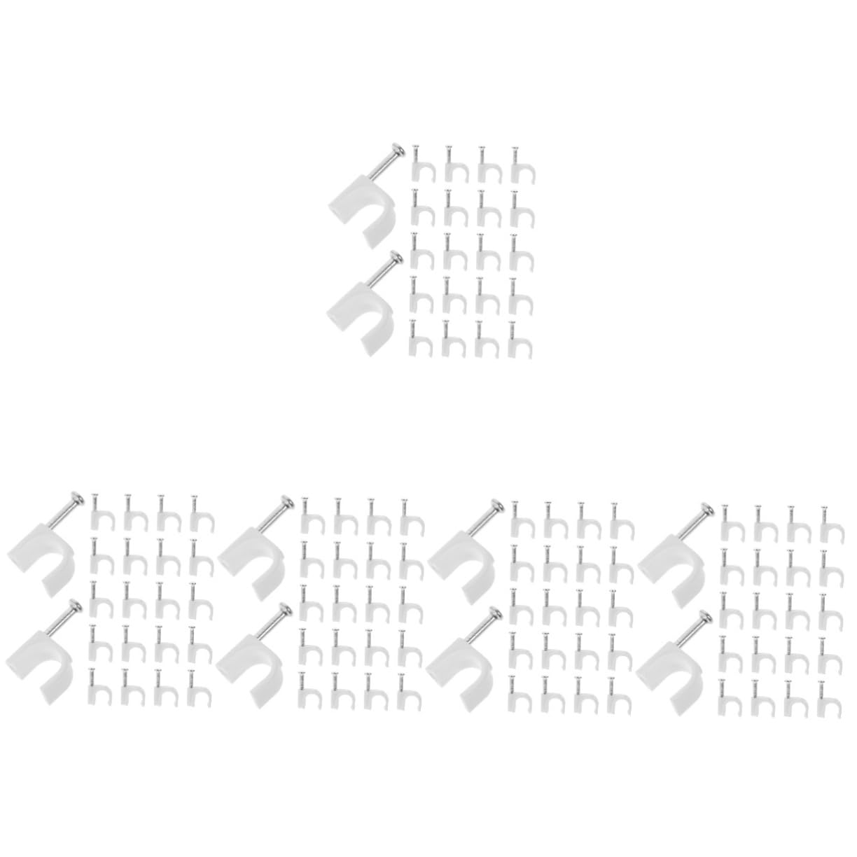 OSALADI 1500stücke Kabelclips Für Wandmontage Kabeltacker Für Flache Ethernet-kabel Lautsprecherkabel Und Coax-kabel Für Zuhause Und Industrie
