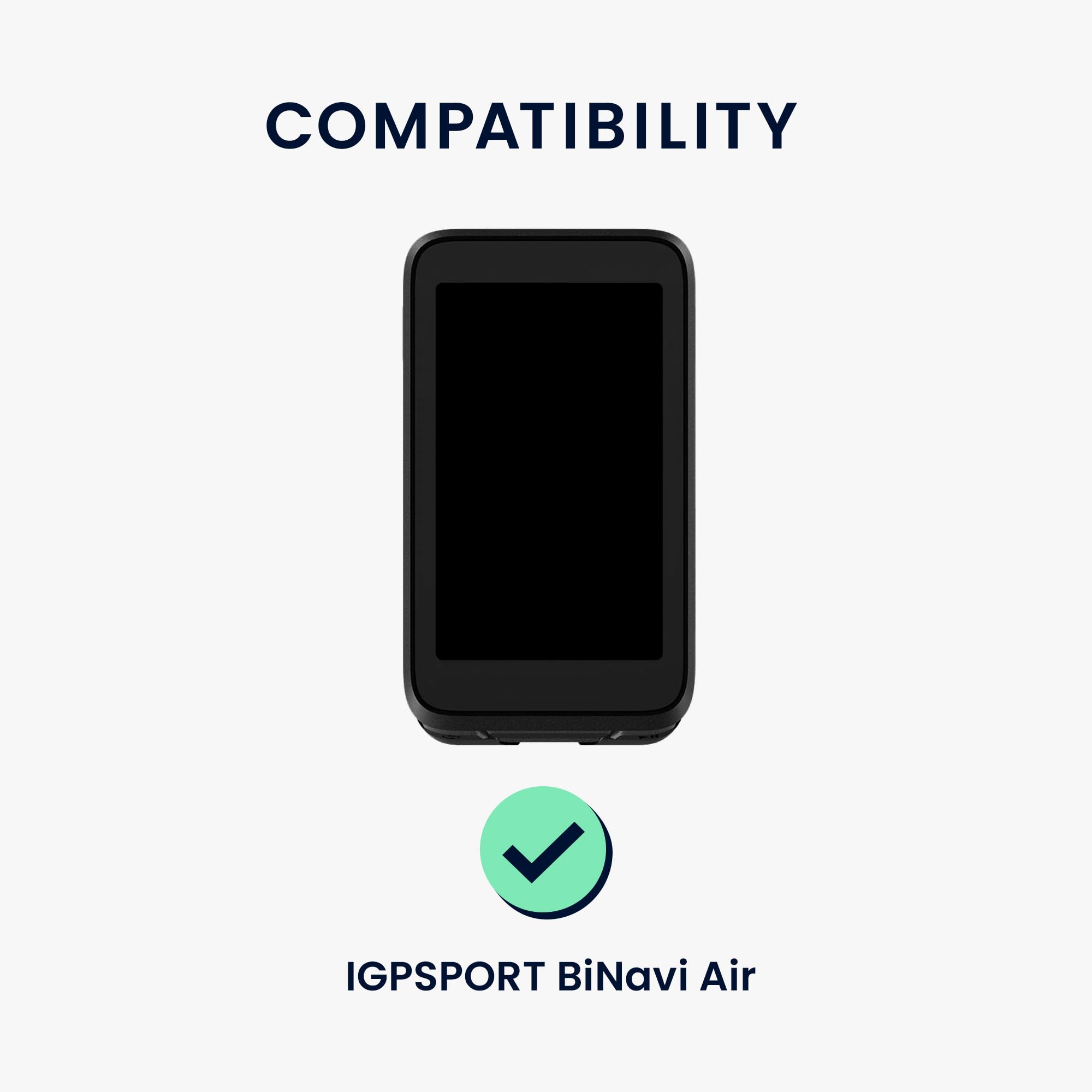 kwmobile Etui kompatybilne z IGPSPORT BiNavi Air – silikonowe etui na rower GPS – czarne
