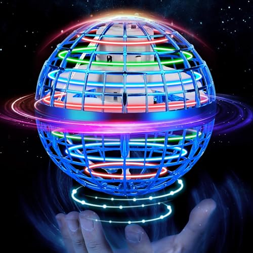 Junywell Flying Orb Ball Toy, Hover Hand Mini Drone Cosmic Globe, Fly Spinners for Kids Adults...