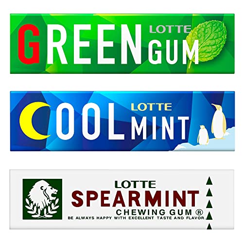 ロッテ ミント板ガム食べ比べセット 3種×15個