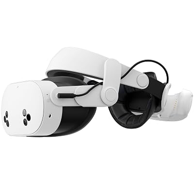 annapro A3 Max Battery Head Strap for Meta Quest 3/Quest 3S, 20W Fast Charging 10,800mAh Magnetic Battery, Ultimate Comfort & Extended Playtime Compatible with Quest 3S/3 Accessories, White