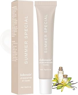 Summer Tinted Lip Butter Balm - Ultra-Hydrating, Nourishing Lip Care with Natural Ingredients, Soothes & Softens Dry Lips (Vanilla, 1Pc)