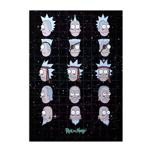 Bild: Displate Offiziell Rick and Morty MetallPoster Magnetische Befestigung Inklusive Lizenziert Bilder Hochwertiges Poster Characters - Seal Team 45 cm x 32 cm f�r 39,20 EUR  bei Amazon
