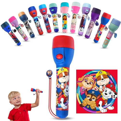 SRV Hub PAW PATROL Grande torche LED pour enfants, veilleuse LED super lumineuse pour cadeaux de Noël, d'anniversaire et de Thanksgiving – Lampe de poche en...