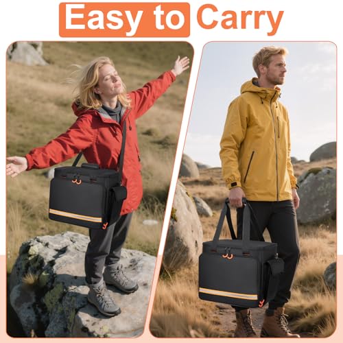 Portable Station Bag Compatible with Jackery Explorer 2000 v2, with Plenty of Room for Accessories, Waterproof and Non-slip Bottom, and Abrasion-resistant Nylon Fabric