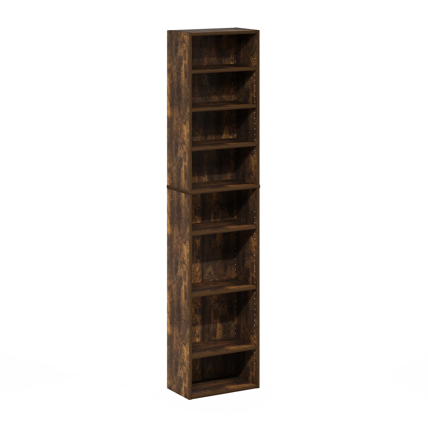 Furinno Indo DVD Shelf, 8-Tier CD Rack