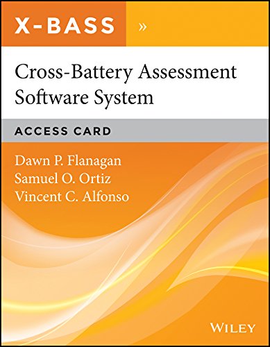 Buy Cross-battery Assessment Software System X-bass Passcode Book ...