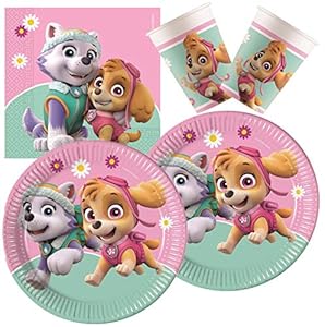 Procos Paw Patrol Partyset Skye Everest 52-teilig