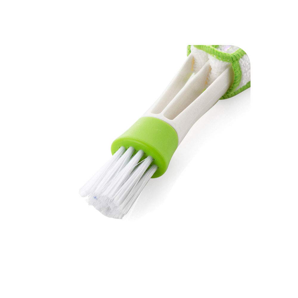 Mr.S Shop 1pcs 2 in 1 Double Slider Car Air-Conditioner Outlet Cleaning Tool Outlet Window Cleaning Multi-Purpose Brush