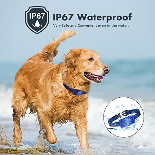 image for NBJU Bark Collar for Dogs,Rechargeable Anti Barking Training Collar wi