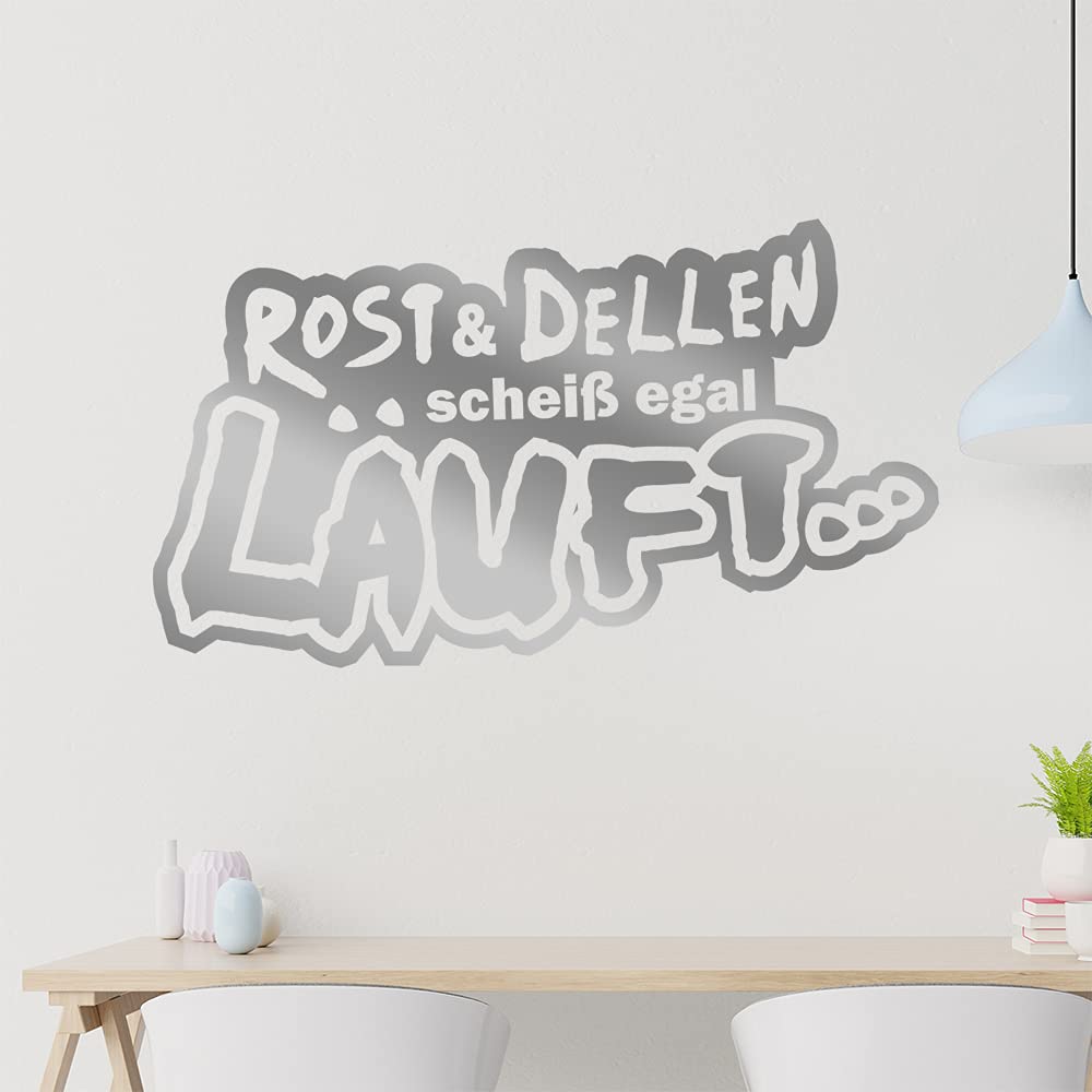 Kiwistar Rost & Dellen scheiß egal Lauft... - Offroad Tour Dirt Wall Sticker in 6 Sizes - Wall Sticker - Decoration, Kitchen, Living Room, Bedroom, Bathroom