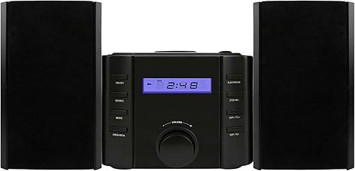 Sylvania SRCD804BT CD Microsystem with Radio and Bluetooth