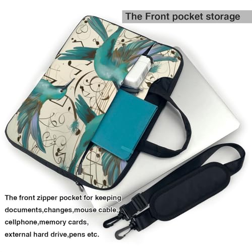 Sac ordinateur antichoc bleu sarcelle protège des impacts - 4