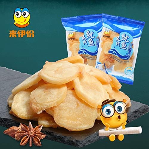 来伊份 休闲零食 特产零食 即食海鲜 鱿鱼足片80g/袋 Laiyi Snack Specialty Snack Instant Seafood Squid Foot Fillet 80g/Bag