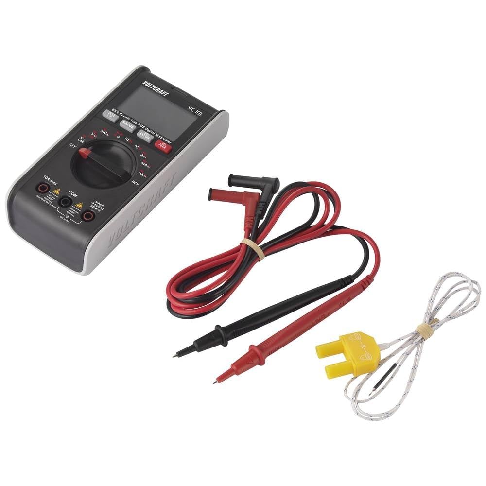 VOLTCRAFT VC191 Digitales Multimeter, CAT III, 600 V, Anzeige (Anzahl der Punkte): 6000