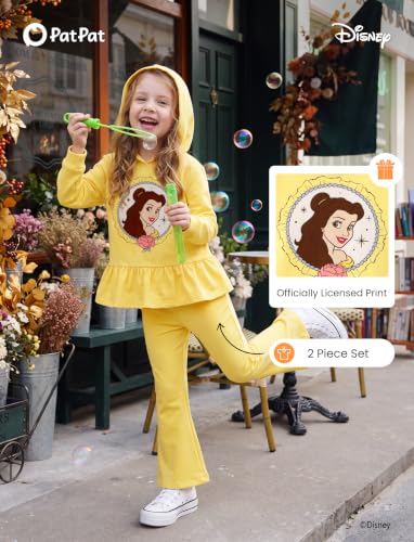 Image of Disney Marvel Outfits for Girls Long Sleeve Hoodie Pants Sets Fall Winter