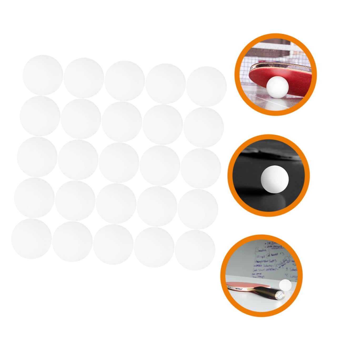 ifundom Tischtennis Pong-Ball Tennisbälle Masse Tennis Ball Plastikkugeln Bälle Für Pong Plastikbälle Für Spiele Pong-Tennis Pong-trainingsbälle Schlägerbälle Abs Weiß