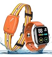 Jugbow Dog Training Collar with Watch-Style Remote, 3300FT Waterproof IPX7 E-Collar, IPX6 Remote ...