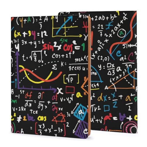 Cahier rechargeable A5 résistant à l'usure couverture cuir thématique sciences et plans 32K