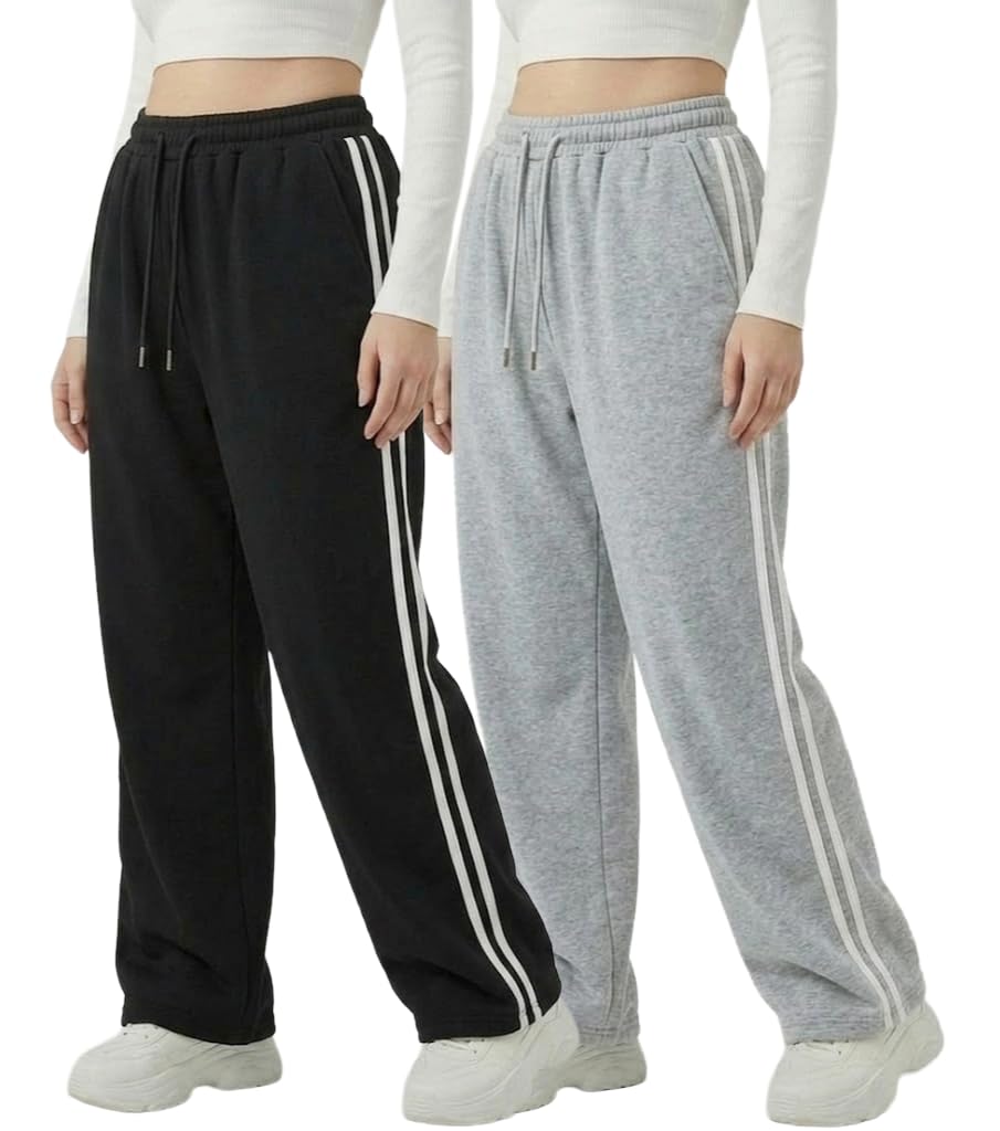 irana Women Lower Cotton Track Pants for Women | Ladies Joggers High Waist Elastic Waistband | Gym Wear Yoga Pants Sports Trousers | Casual Wear Lounge Pants |Stretchable Trackpant for Girls-PACK OF 2-picture-32