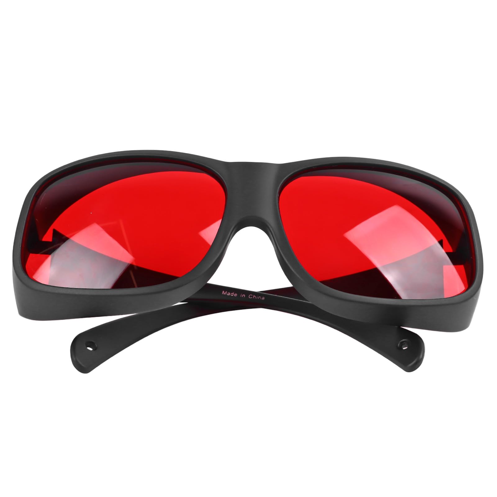 Laserowe okulary bezpieczeństwa Gogle Ochronne Czerwona Black Rama 200 590 Nm Ochrona oka na laboratoryjne badania biologiczne Kontrola przemysłowa medyczna