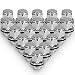 Partschoice 20PCS Wheel Lug Nuts 12x1.5 Silver Chrome, M12x1.5 Closed End Bulge Acorn Spline Lug Nuts 1.4" Tall Cone Seat Compatible for Lexus Toyota