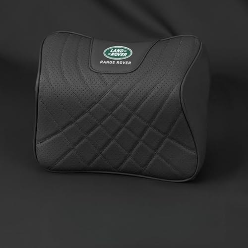 (WAIKUB)ランドローバー ネックピロー 腰クッション ランバーサポート 専用ロゴ ネックパッド 車 用クッション カークッション ウェストクッション 運転クッション ヘッドレスト 運転 腰楽 背もたれ 通気性 腰サポート 耐久性 首枕 腰枕【並行輸入