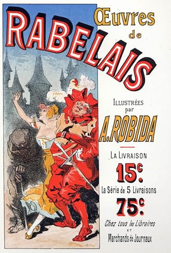 Image sur toile Rabelais par Chéret pour décorer une chambre
