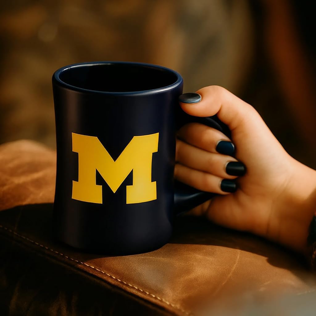 Michigan Wolverines Ceramic 16oz Sculpted Mug – Official Team Logo Coffee Cup – Handwash Recommended – Individually Boxed - Image 4