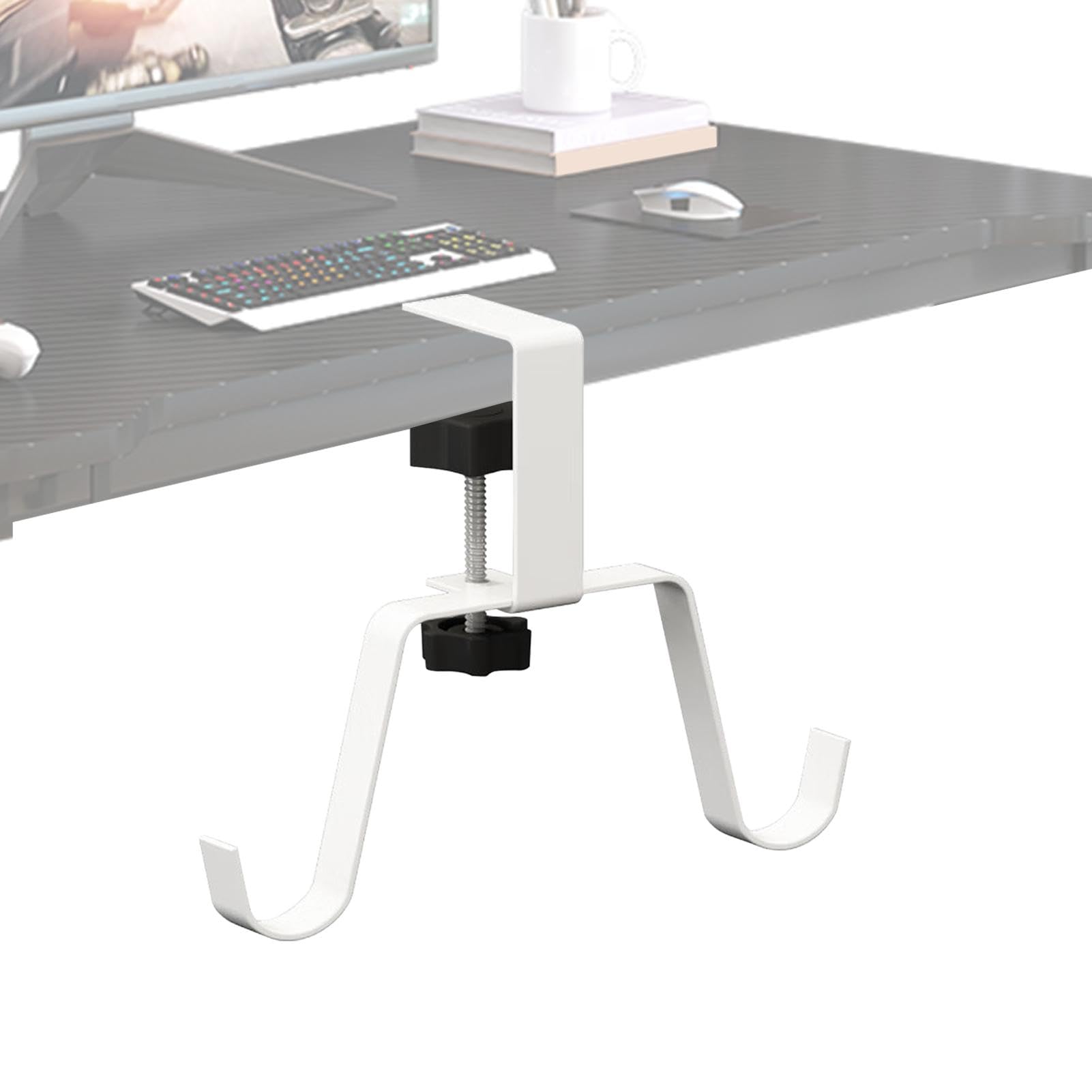 Gancio Per Borse Da Tavolo Pieghevole - In Lega Di Alluminio, Portatile Per Ristoranti O Scrivanie, Nero - Foto 13