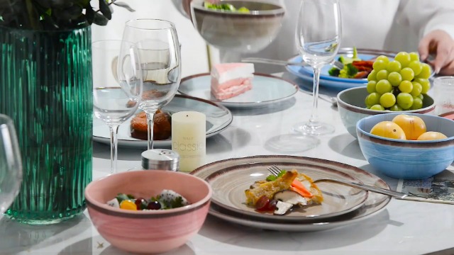 Amazon.com | Melamine Dinnerware Set for 4, 12Pcs Dinnerware